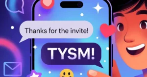 TYSM Mean in Texting